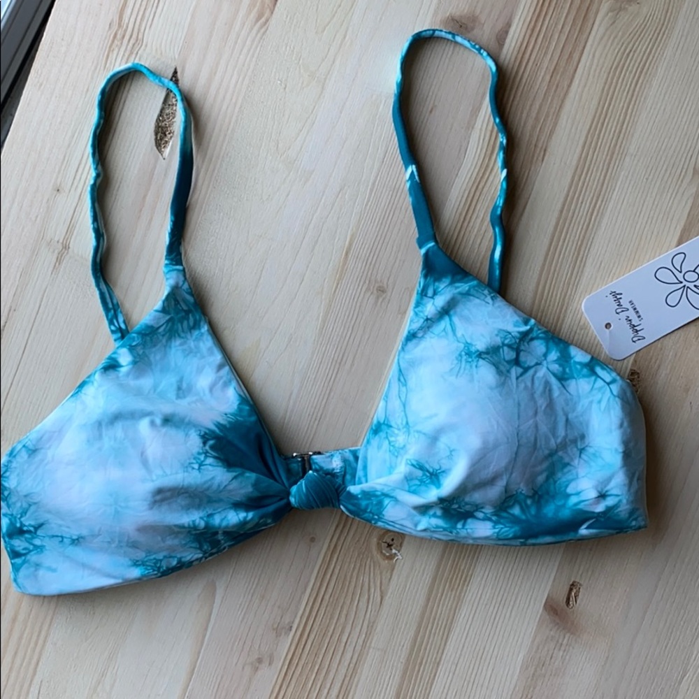 Dippin’ Daisy’s Aqua Tie Dye ‘Zen’ Bikini Top